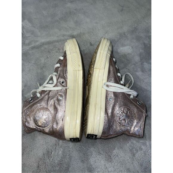 Women’s Converse Chuck Taylor All Star PINK Metallic Hi Top Sneakers US 7 - Picture 6 of 8